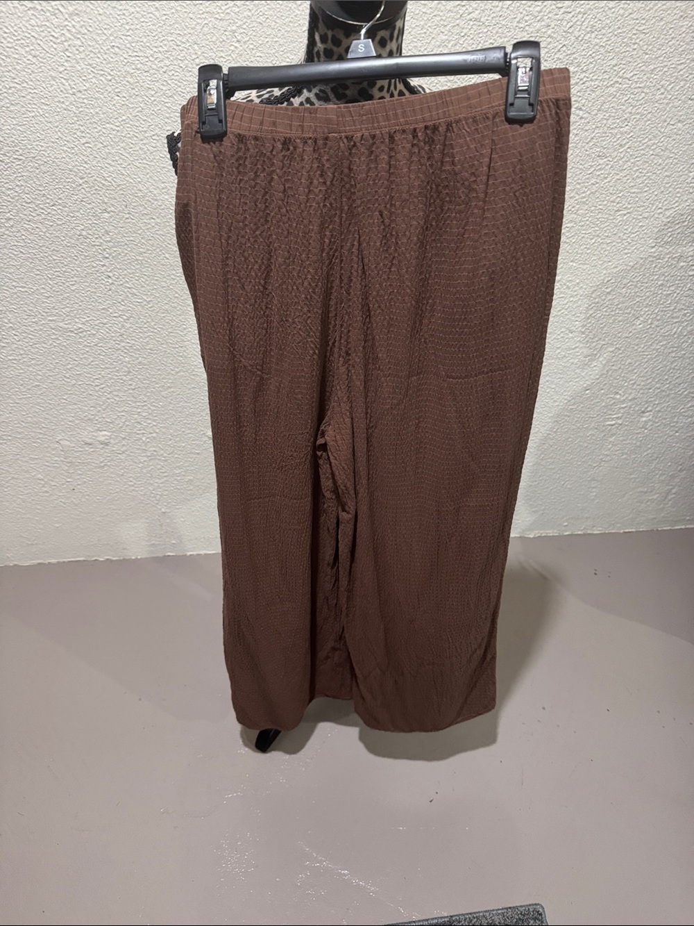 cloth & stone Men's Brown Elastic-Waist Textured Joggers